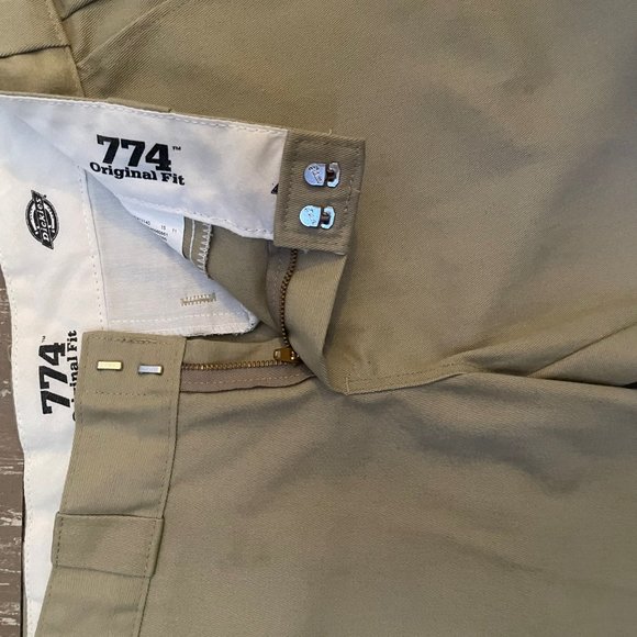 Dickies Women's Original 774 Work Pant Wrinkle And Stain Resistance Khaki 4 Reg - Picture 6 of 13